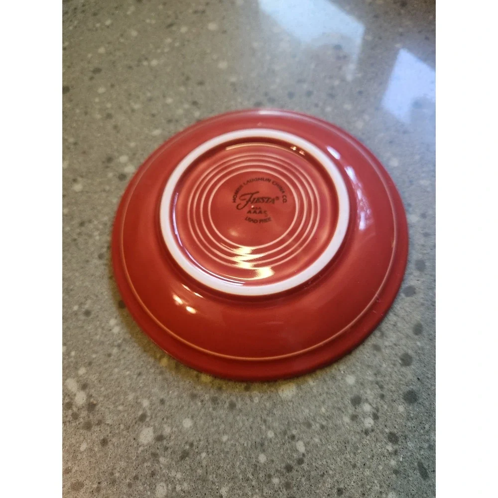 VTG Fiesta Ware Tea Saucer Scarlet Red